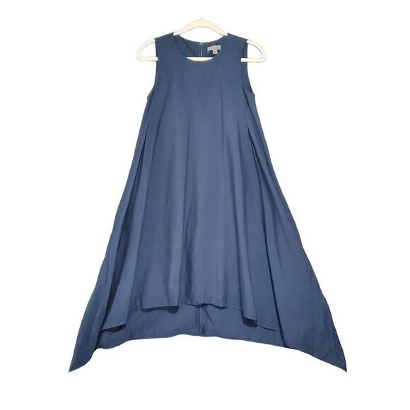 COS Women's Blue Asymmetrical Hem Knee Lenght Sleeveless Dress 2 - Picture 1 of 6